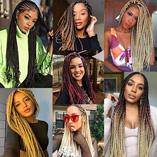 Pre Stretched Braiding Hair 8 Packs 26 Inch Yaki Straight Synthetic Extensions - Variation 1B