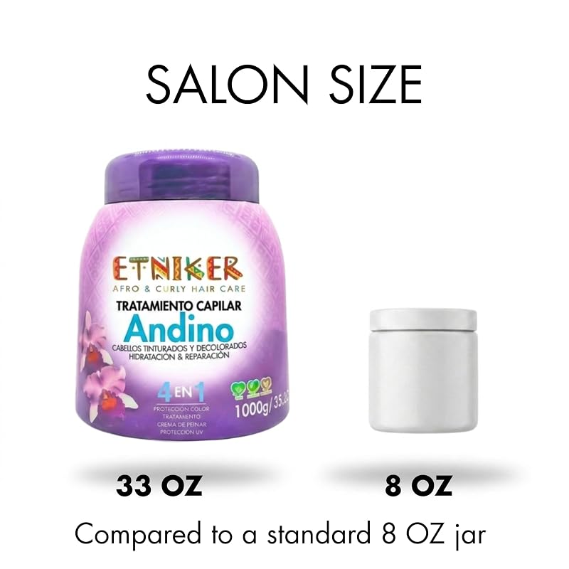 Andino Curl Cream for Color-Treated Curly Hair | Leave-In 33 oz