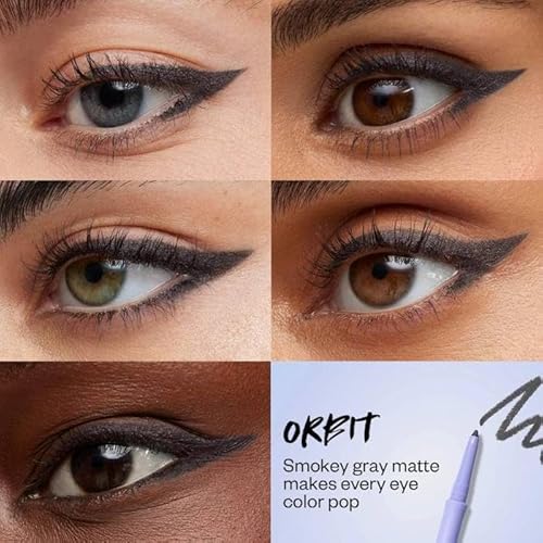 Kosas Soulgazer Intensifying Waterproof Gel Eyeliner - Orbit (smokey gray matte). Bonus Premium Korean Sheet Masque with Collagen