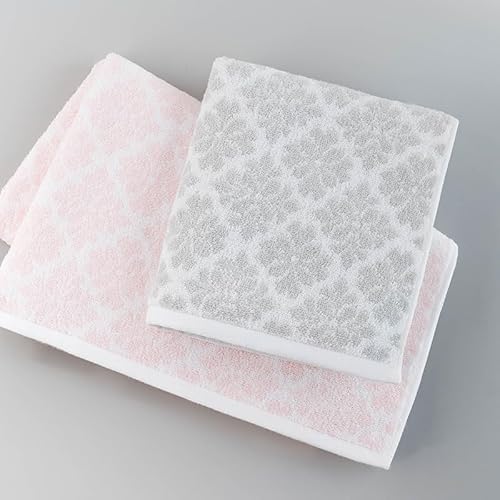 Vie Triomphe Facial Towels Washcloth (2 Pieces Love Letter Face Towel) Hand Towels Bathroom Decor 13x29 Inch Cotton Soft Absorbent Spring Summer Decorative Hand Towels for Bathroom Kitchen