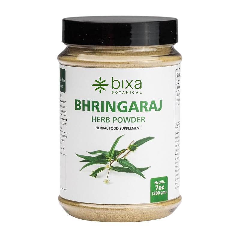 7 oz Bhringaraj Powder (Eclipta Alba) – 200 g, 100% Pure, Gluten Free, Steam Treated