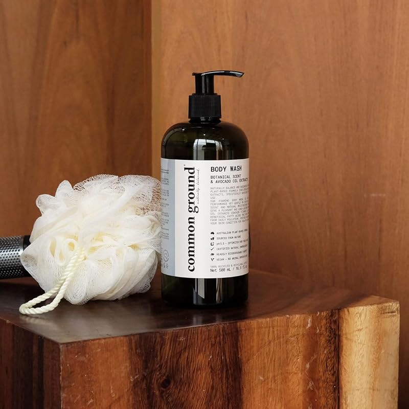 Common Ground Botanical Freesia Scented Body Wash for Sensitive Skin 16.9 oz (Pack of 2) pH 5.5