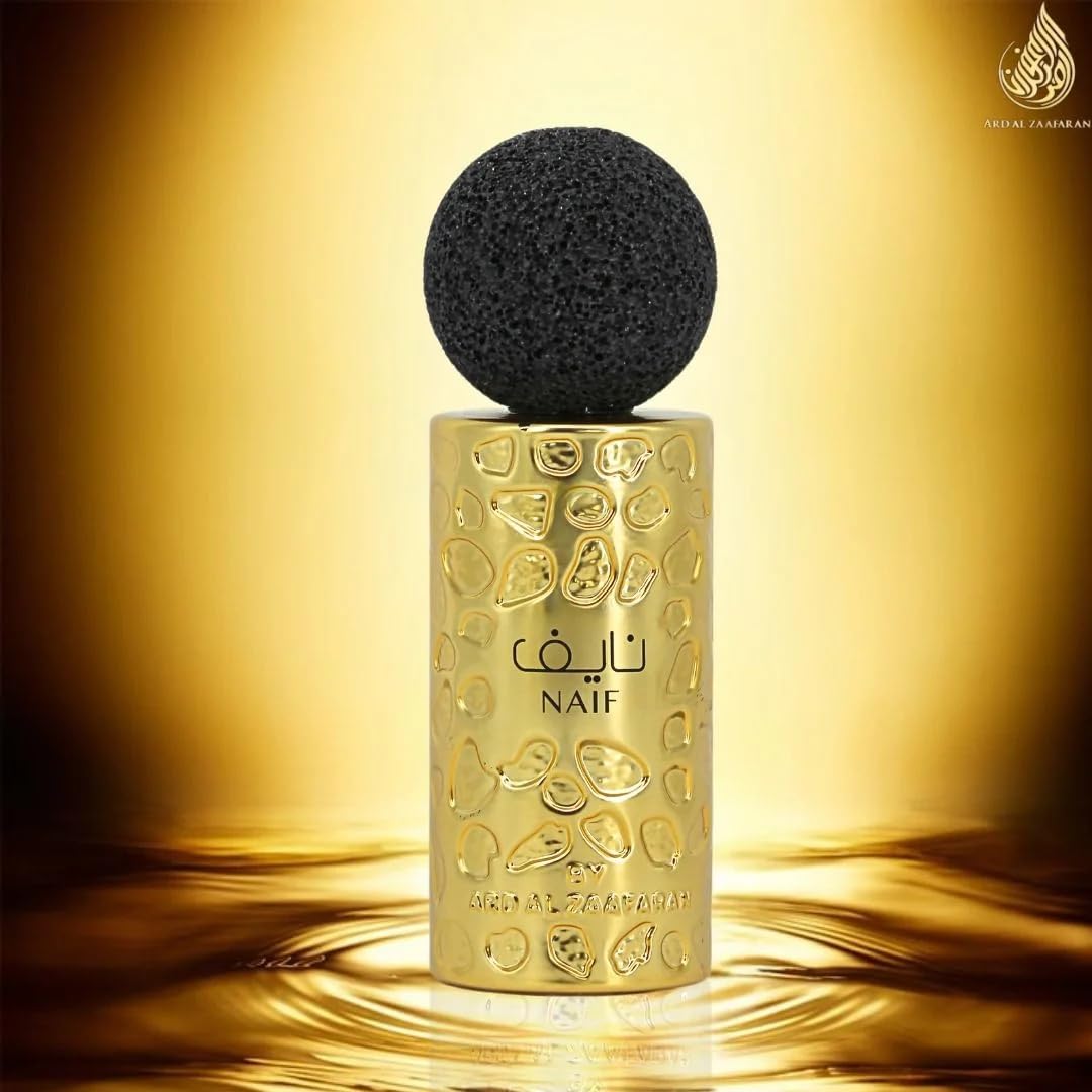 Ard al Zaafaran Naif Eau De Parfum Spray 100ml (3.4 Oz) – Long Lasting Arabian Perfume For Men, A Regal Blend of Richness, Mystery & Allure – A Captivating Perfume Men Will Adore with Amazing Notes