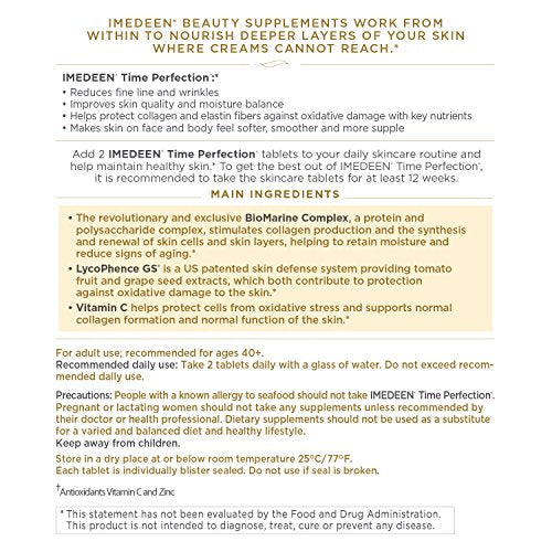Imedeen Time Perfection (60 Count) Anti-Aging Skincare Formula Beauty Supplement- (One Month Supply)