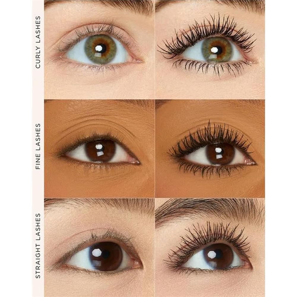 Yamlo Eme Mascara, Lengthening and Curling Mascara, Black & Brown Duo For Lash Makeup, Waterproof & Sweatproof Long Lasting Non-Smudged (2Pcs Black)