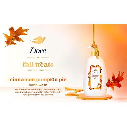 Dove Limited Edition Holiday Treats Liquid Hand Wash for Deep Nourishment Cinnamon Pumpkin Pie 12 oz