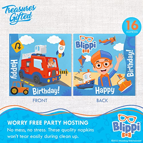 Blippi Birthday Party Supplies Set for 16 Guests - Dinnerware, Banners & Decorations - Variation 129