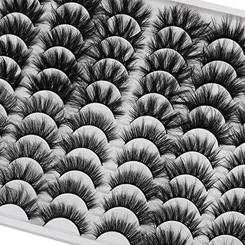 30 Pairs 20MM False Eyelashes ALICE Wholesale 6 Styles Lashes Bulk 6D Volume Dramatic Faux Mink Eyelashes Multipack