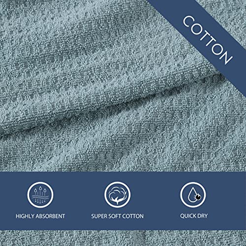 Tommy Bahama- Washcloth Set, Highly Absorbent Cotton Bathroom Decor, Low Linting & Fade Resistant, Oeko-Tex Certified (Northern Pacific Turquoise, 12 Piece)