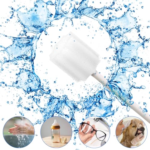 Disposable Mouth Swabs Sponge - Sterile Oral Cleaning, 250 Pieces - White - Variation of THIS listing