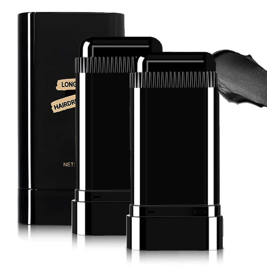 2Pack Safe and Convenient Comb Hair Dye, Waterproof and Sweat-Proof Hair Dye Comb, Quick Touch-Ups, 2 in 1 Instant Dye for Women & Men (Black)