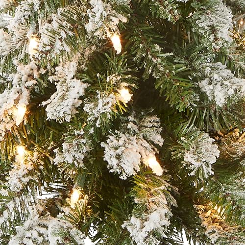 3ft Pre-Lit Flocked Downward Christmas Tree - Artificial Snowy Holiday Tree