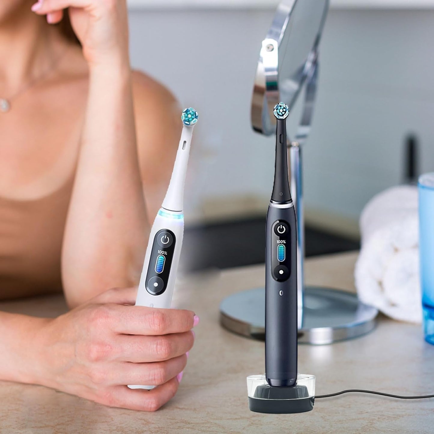 Replacement Toothbrush Charger for Philips Sonic HX9901 HX9903 HX9924 HX9954 HX9957 HX9984 HX992W Compatible with Electric Toothbrush HX9300 HX9900 Series Waterproof Inductive Charging Base