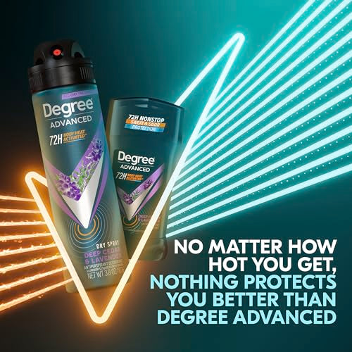 Degree Men Deep Cedar & Lavender Antiperspirant Deodorant Dry Spray Pack of 3 - 3.8 oz each - Fragranced