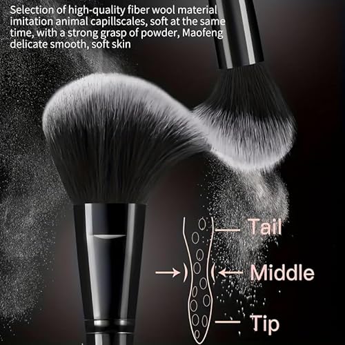HGHDBT 47Pcs Black Makeup Brushes Set Professional Makeup Kit Multi-functional Makeup Tool Set with Facial Makeup Accessories, Foundation Makeup Brush Kit Eye and Face Make up Brushes & Tools