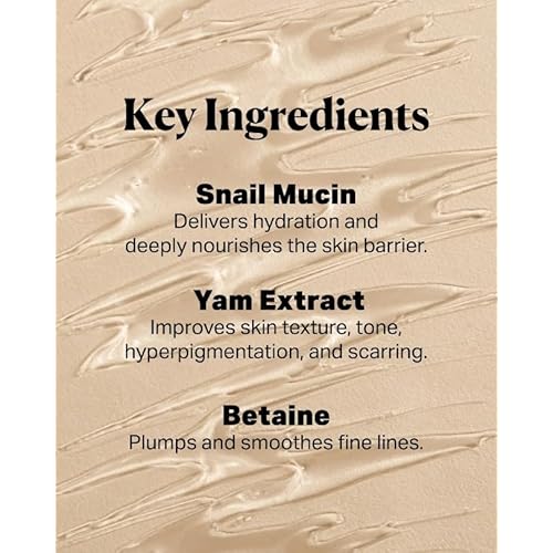 The KLOG Snail Mucin 90% Energy Essence, Snail Extract Essence for Hydration, Serum for Acne-Prone, Dry, Dehydrated Skin, Cruelty Free Korean Skincare, 3.38 Fl.Oz 100ml