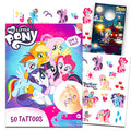 My Little Pony Tattoos Bundle ~ 50 Pcs My Little Pony Temporary Tattoos for Girls with Door Hanger (My Little Pony Party Favors)