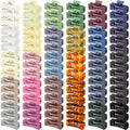 60 Pcs Hair Claw Clips Bulk - Large 4.1 Inch Rectangle Hair Accessories for Women - Multicolor