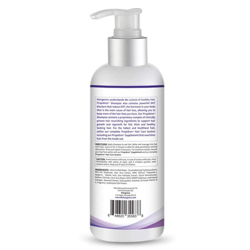 Hairgenics Propidren Hair Growth Shampoo with Biotin, Keratin, and Powerful DHT Blockers to Nourish, Stimulate Hair Follicles, and Regrow Thinning and Balding Hair