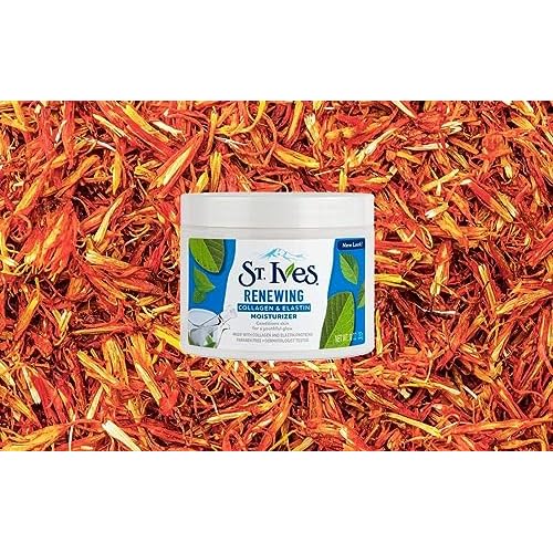 St. Ives Face Moisturizer Cream, Collagen and Elastin, Renewing Facial Moisturizer for Women, Paraben Free, Dermatologist Tested Daily Moisturizing for Dry Skin Cruelty Free, 10 oz (Pack of 2)