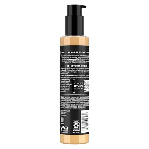 TRESemm? Hydrating & Detangling Cream Serum Lamellar Gloss Ultra Shine Up to 72H 5.7 Fl Oz,(Pack of 2)