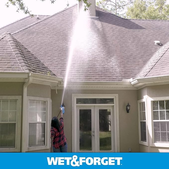 Wet & Forget Outdoor Stain Remover Hose End 96oz Pack of 2 for Roofs & Siding