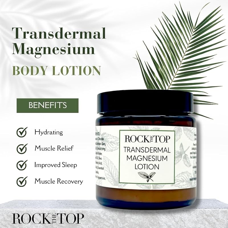 Magnesium Lotion for Sleep & Skin Care - Hydrating Mineral Topical Cream