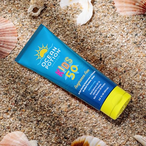 Kids Sunscreen Lotion SPF 50 6.8oz Pack of 2 - Water-Resistant, Oxybenzone-Free