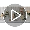 White Bridesmaid Bouquets Set of 6 - 7 Inch Ivory Artificial Flower Arrangements for Wedding & Party - Variation: White