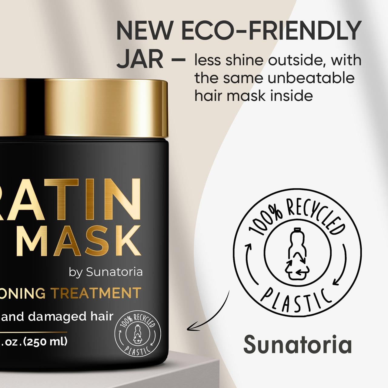 SUNATORIA Keratin Hair Mask - Deep Conditioner for Dry Damaged Hair - Hydrates, Repairs, Nourishes - Keratin Hair Treatment - Deep Conditioning Hair Mask - Keratina Mascarilla Para el Cabello
