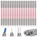 Microblading Supplies 20-Piece Double Sided Manual Pen Kit for Permanent Makeup Supplies | Durable Aluminum Pen With Lock-Pin Tech & Ergonomic Grip | Shape Eye Brows