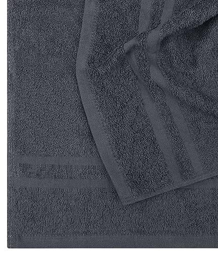 Bleach Proof Salon Towels - Dark Grey 24 Pack 16x27 Inches for Hair & Spa