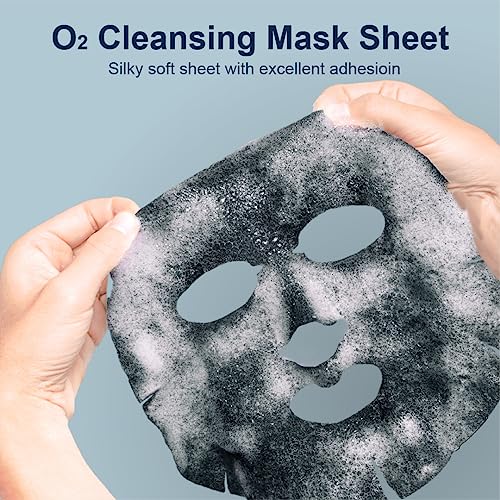Purederm Deep Purifying O2 Bubble Mask Charcoal & Green tea (15 Pack)