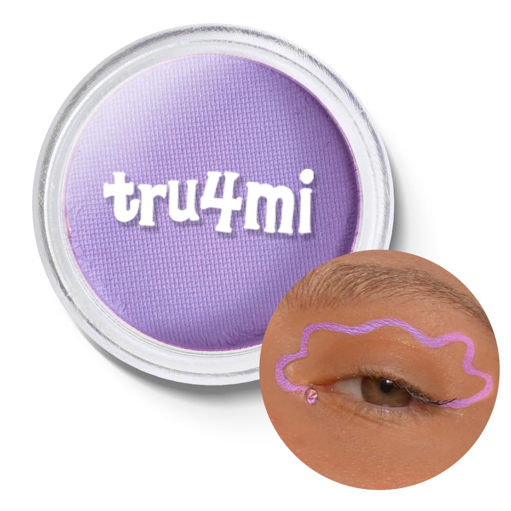 -Water Activated Eyeliner -Wet Liner Makeup - Smudge Proof Face Body Paint - Skin Safe & Child Friendly - “TruLuv” Red -10g/container