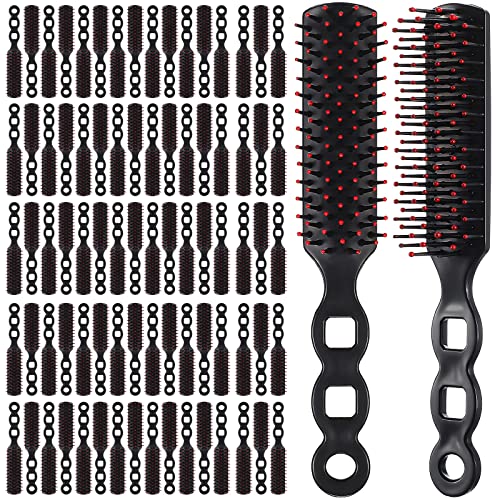 200 Pcs Detangling Hair Brushes for Homeless & Travel - Black
