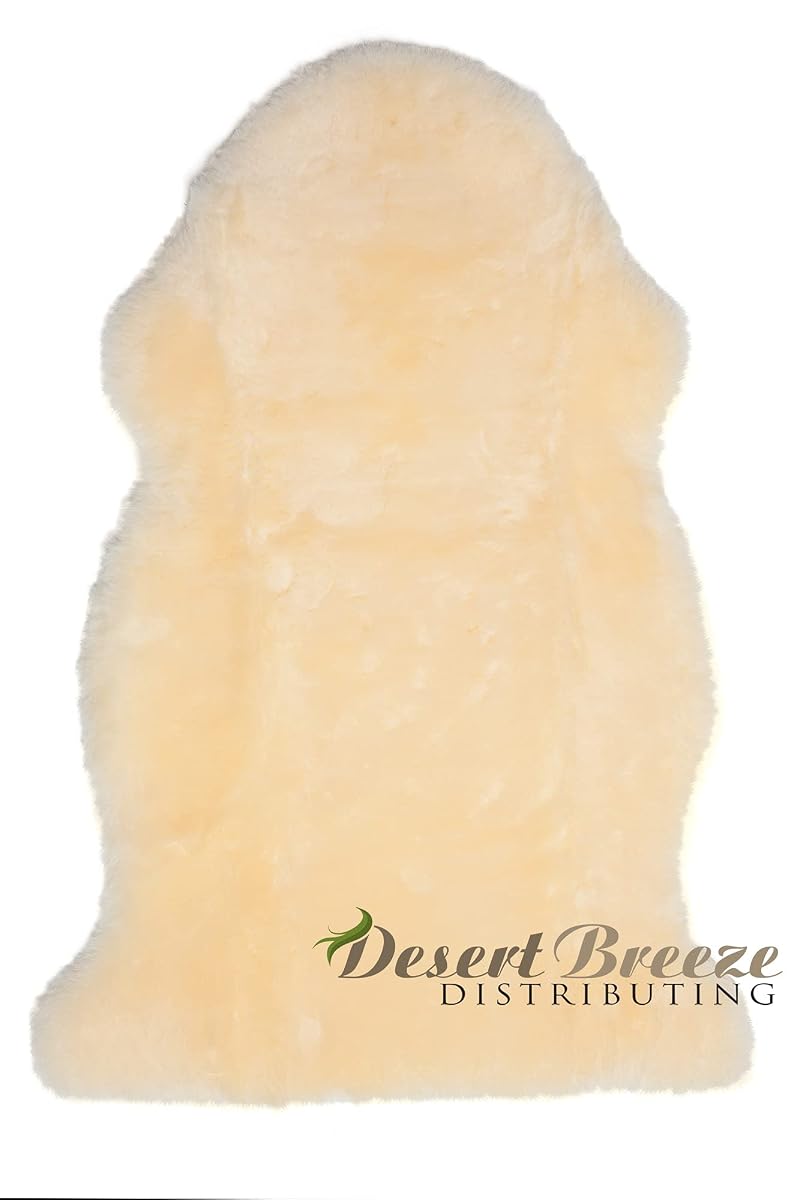 New Zealand Baby Sheepskin Rug – Amber Wool, 34-36 in, 1 in Trim, OEKO-TEX