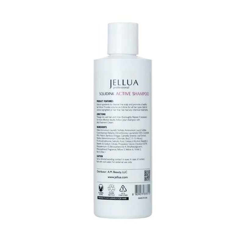Jellua Squidink Active Shampoo and Repair Treatment Cream 8.0 Oz Duo