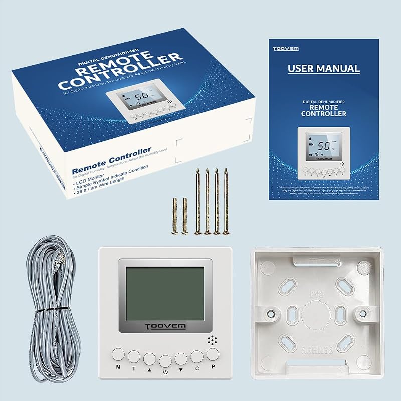 Remote Controller for Digital Humidity and Temperature - White (ARGENDON)