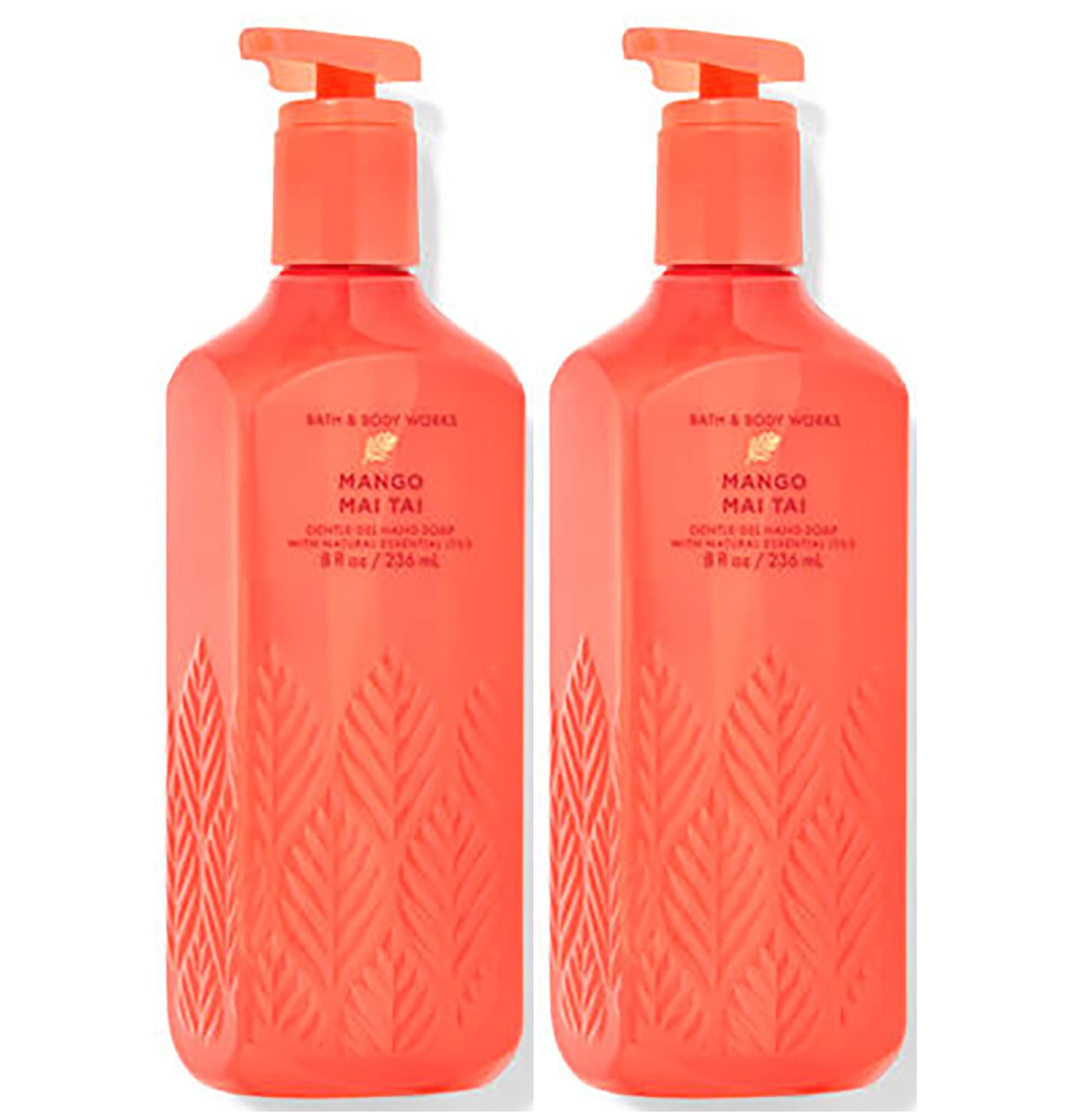 Bath & Body Works Mango Mai Tai Cleansing Gel Hand Soap 2 Pack 8 oz. (Mango Mai Tai)