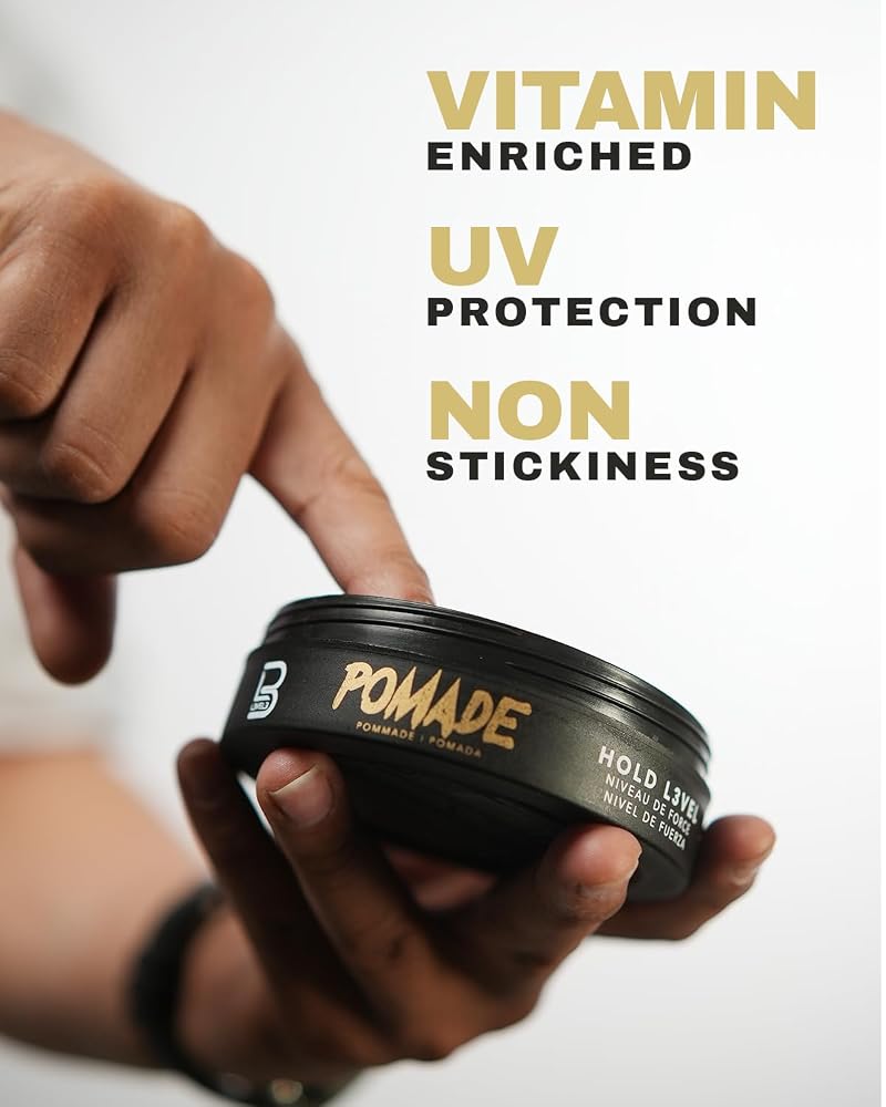 L3 Level 3 Pomade Unscented 5oz (Pack of 3) – Long-Lasting Hold, Flake-Free