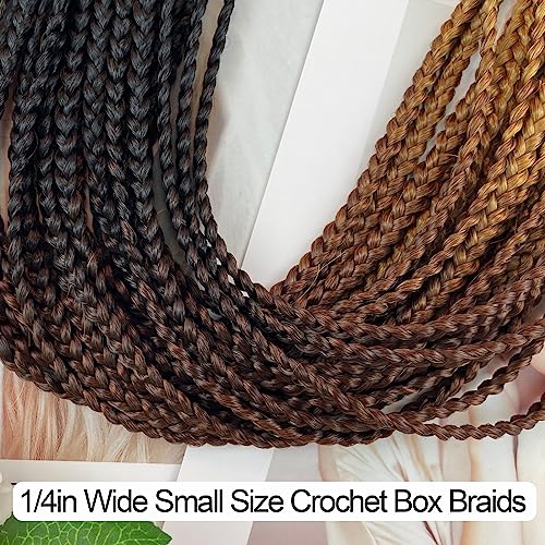 20 Inch Ombre Crochet Box Braids for Black Women - 6 Packs, 1B/30/27 Variation