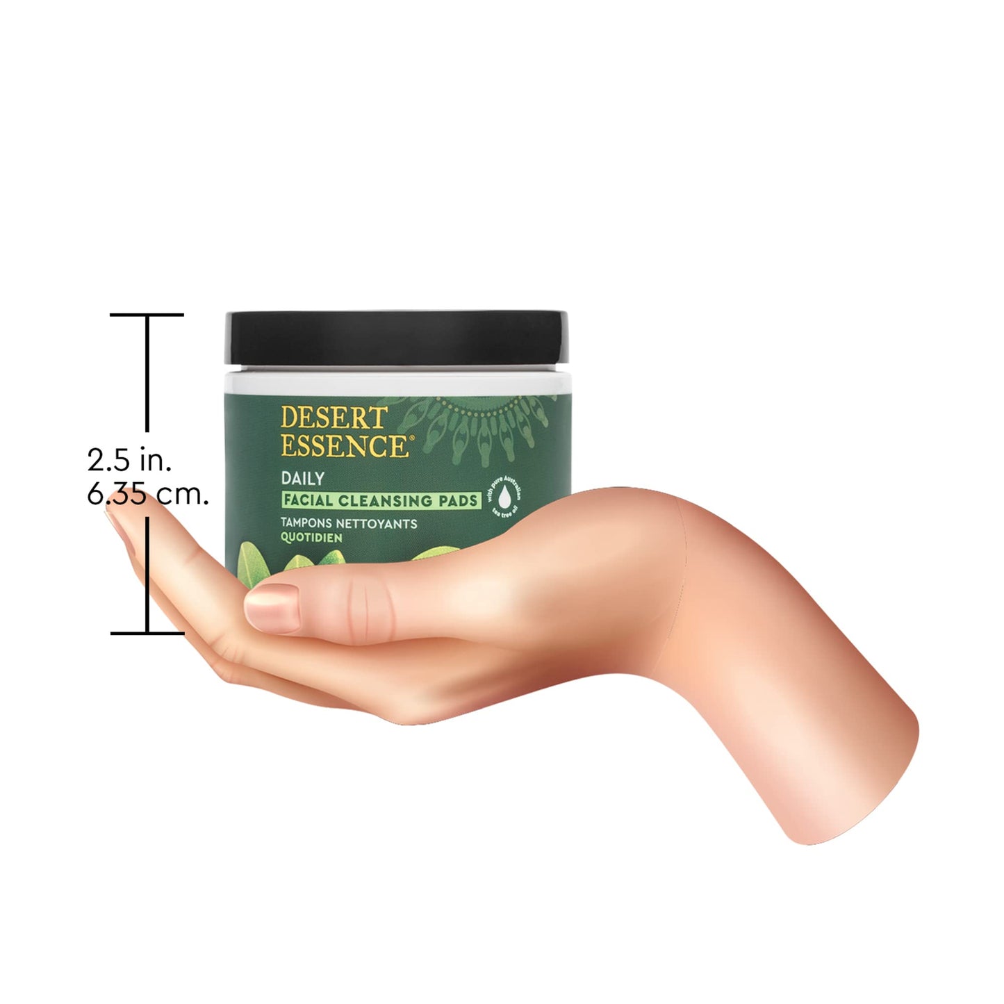 Desert Essence Natural Tea Tree Oil Facial Cleansing Pads - 50 Count - Pack of 3 - Face Cleanser - Soothes & Calms Skin - Makeup Remover Pads - Removes Oil & Dirt - Great for Travel - Essential Oils