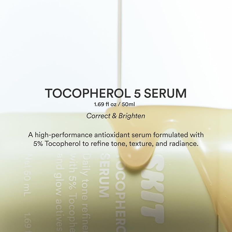 5% Vitamin E Serum with Glutathione - Antioxidant Skin Radiance 1.69 fl oz