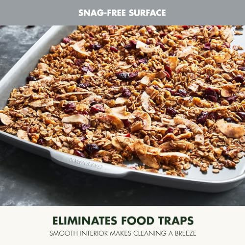 GreenPan Premiere 18x13 Inch Ceramic Nonstick Half Sheet Pan - Gray, Oven & Broiler Safe