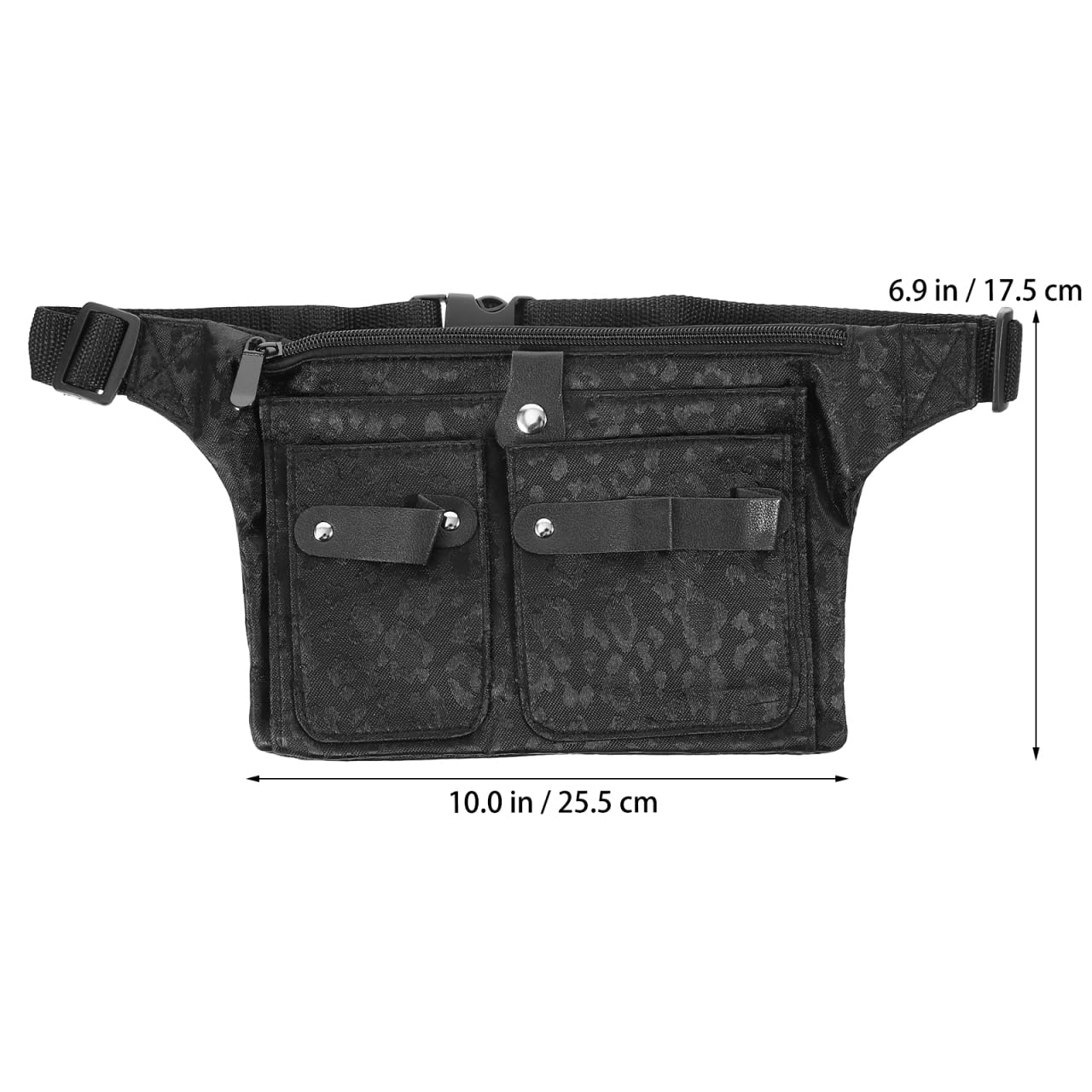 LALAFINA Hairdresser Scissor Bag Canvas Barber Waist Pouch Adjustable Strap Hairdressing Tools Hair Cutting Tools Bag for Salon and Home Use