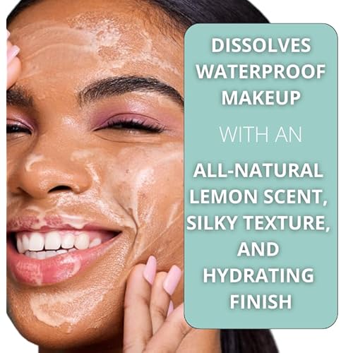 Cleansing Gel Makeup Remover, Removes Waterproof Mascara, 3-In-1 Cleanser, Oil Based, Moisturizing, Great For Sensitive Skin, All Natural, TSA Friendly, 3.38 fl oz (Pack of 2)