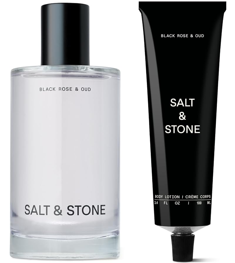 Salt & Stone Body Mist + Body Lotion Bundle Black Rose & Oud