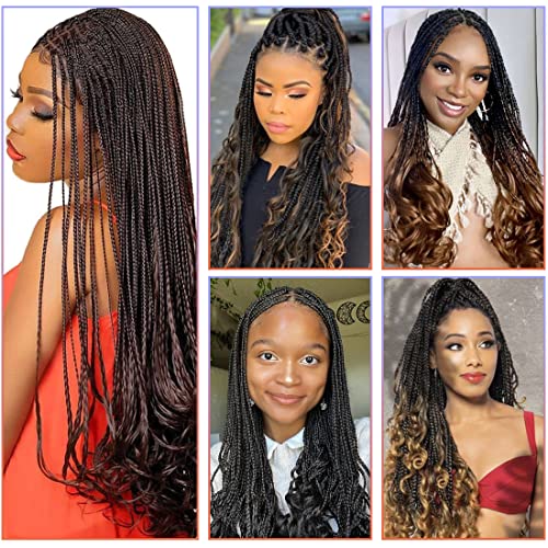 22 Inch Pre Stretched French Curly Braiding Hair - 6 Pack Goddess Curl Crochet Braid #4