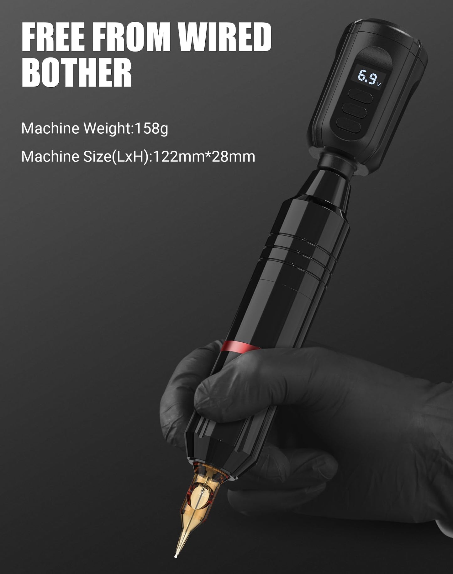 Tattoo Kit Tattoo Gun Complete Wireless Tattoo Machine Kit 2 Tattoo Batteries 20 Cartridge Needles 14 Ink Color Set for Supply RNP28KIT-1