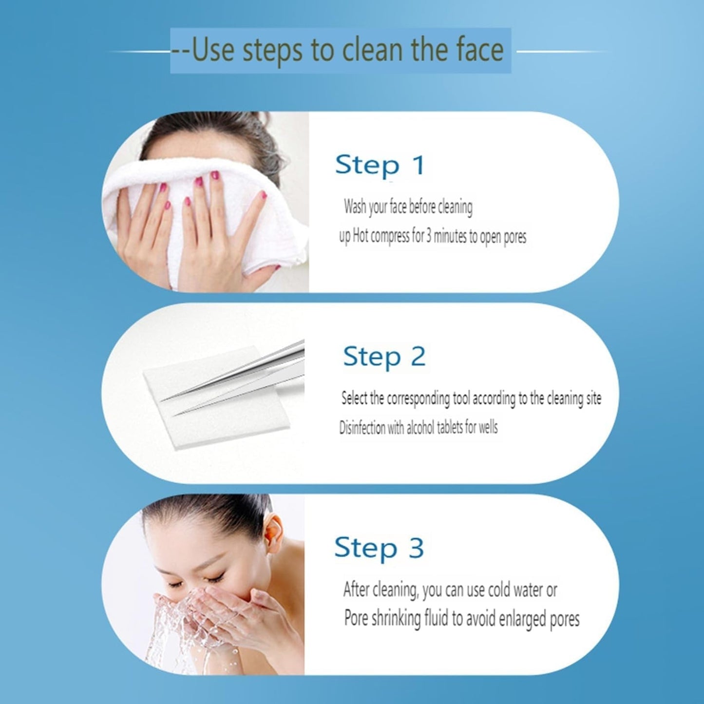 Classicous Blackhead Remover Tools, Blackhead Remover Tools, Stainless Steel Blackhead Remover Kit, Pimple Popper Tool Kit, Extraction Tools for Estheticians (11pc)